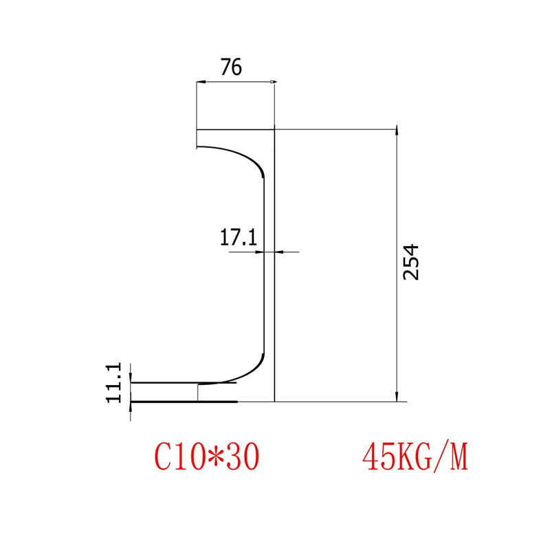 美标槽钢C250*45耐低温材质美标方管a500