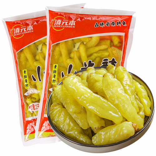 Pumpkin Pepper, Small Red Chili, Sour and Spicy Pumpkin Pepper, Hunan Chili, Small Millet, Extremely Spicy Pumpkin Chicken Feet, Kitchen Appetizer