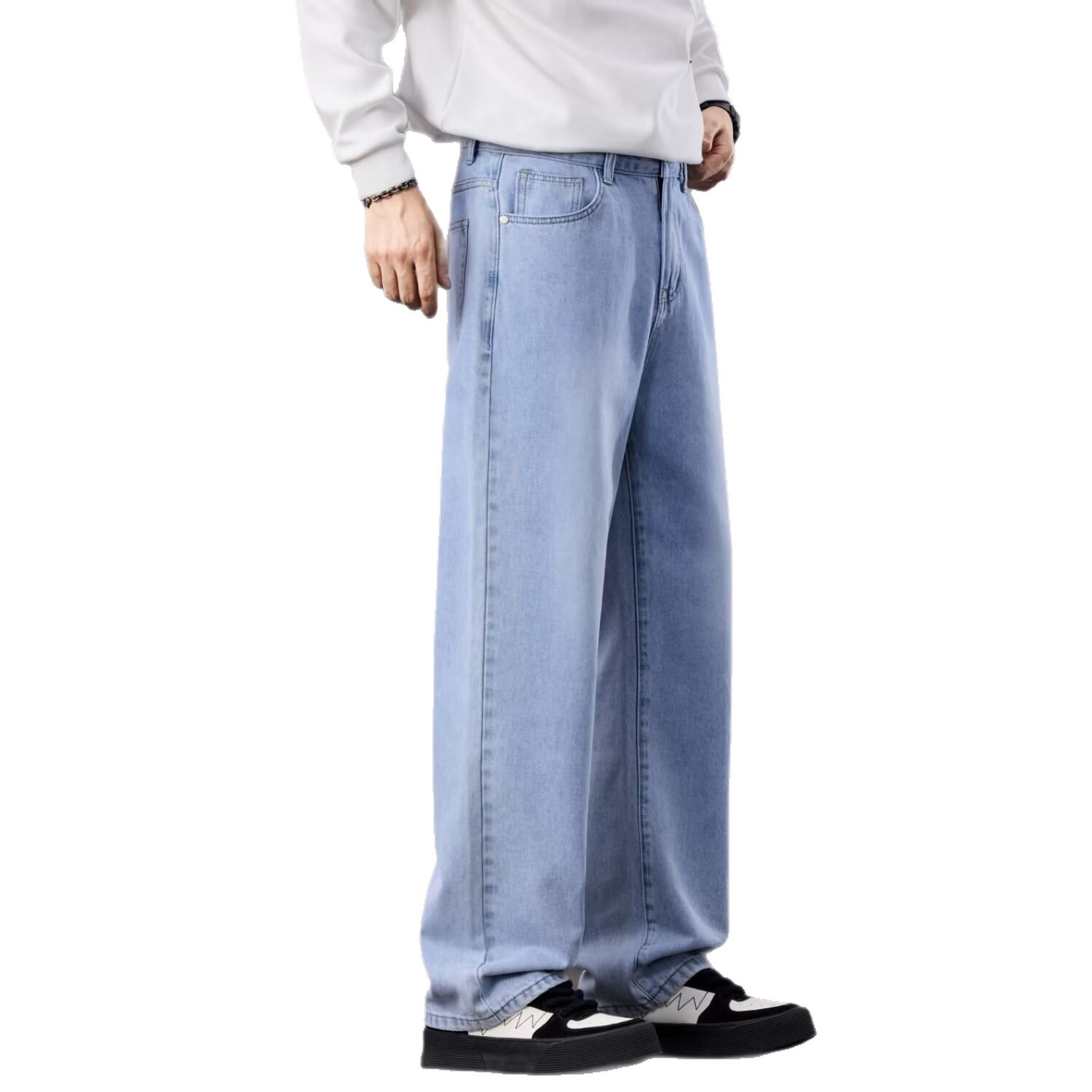 Men's Camouflage Cargo Pants American Style Trendy Streetwear Loose Fitting Retro Straight Leg Casual Jeans For Men And Women_voghion.com