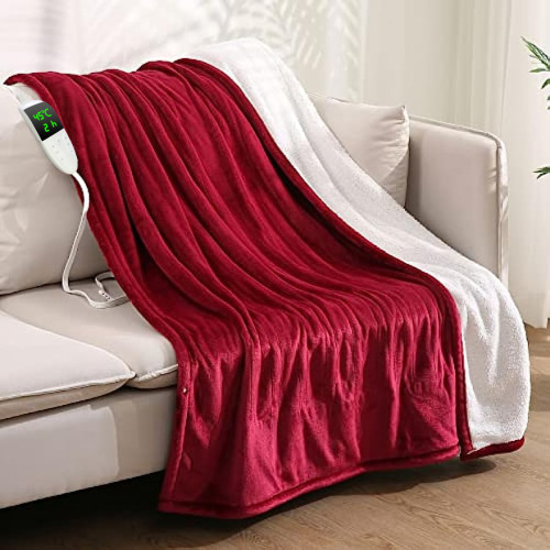 Cross-border thickened flannel shawl warm-up heated blanket office warm blanket heating pad multi-functional electric blanket