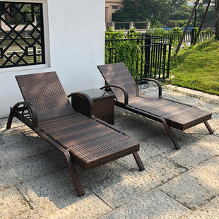 Outdoor Lounger Outdoor Open-air Terrace Leisure Balcony Patio Lazy Spa Swimming Pool Sun Room Beach Lounger Chair