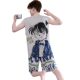 Men's Modal Pajamas Men's Summer Vest Ice Silk Thin Junior High School Students Children and Teenagers Home Clothing Set