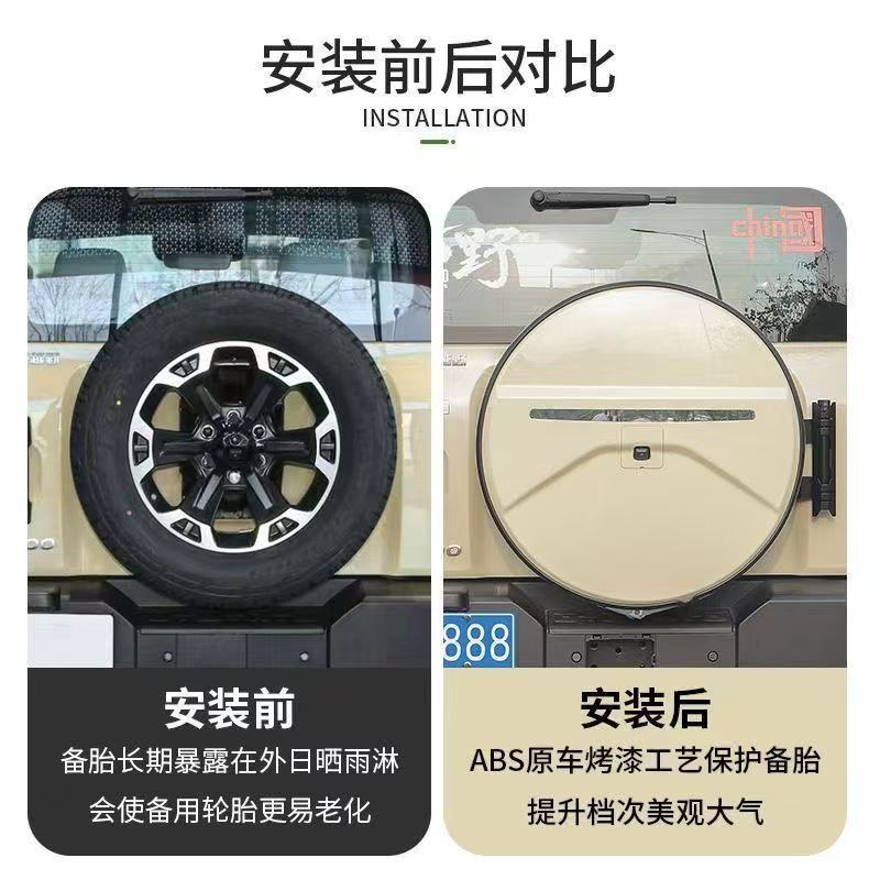 26 New Models of Tank 300 Spare Tire Covers, Non-Destructive Installation, Abs Plastic Rear Cover Modification and Decorative Accessories for Tank 300L