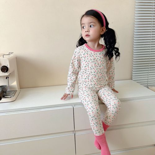 Tongbeijia's new boneless Lycra suit children's long-sleeved home clothes for boys and girls autumn clothes and long pants