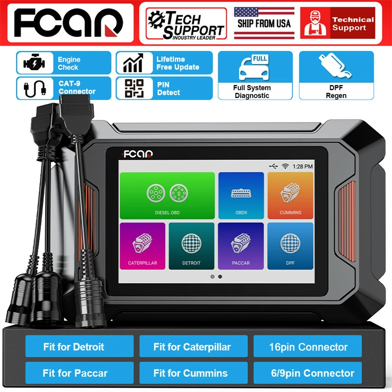 FCAR F803 дизельный грузовик механическое считывание кода Kamai Diagnostic считывание кода DPF регенерация
