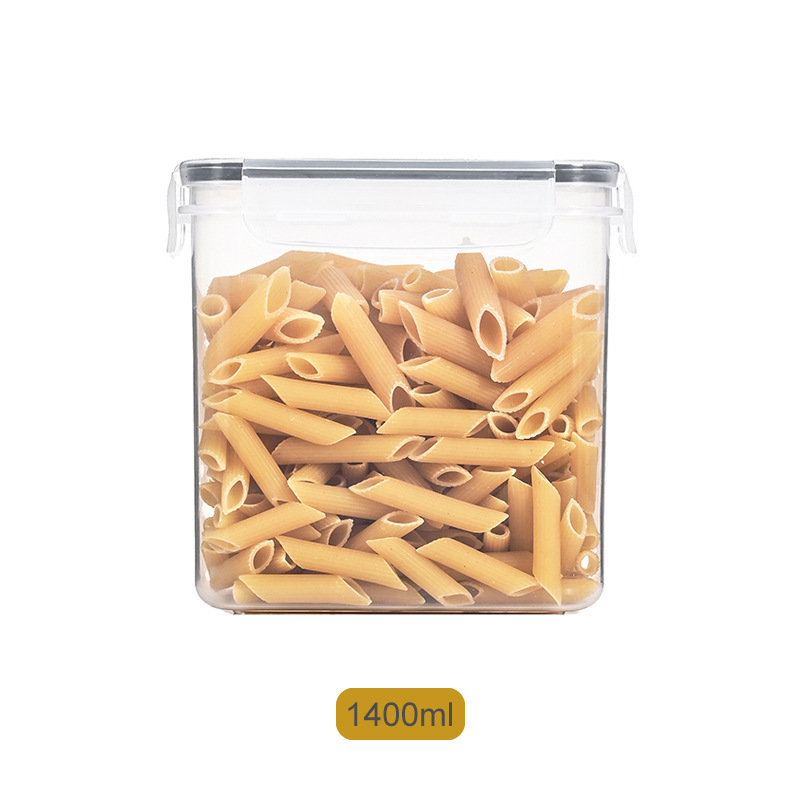 Fabricante suministro directo de 15 piezas de granos de granos tanque de almacenamiento caja de plástico cocina pp grado de almacenamiento sellado caja de almacenamiento a prueba de humedad