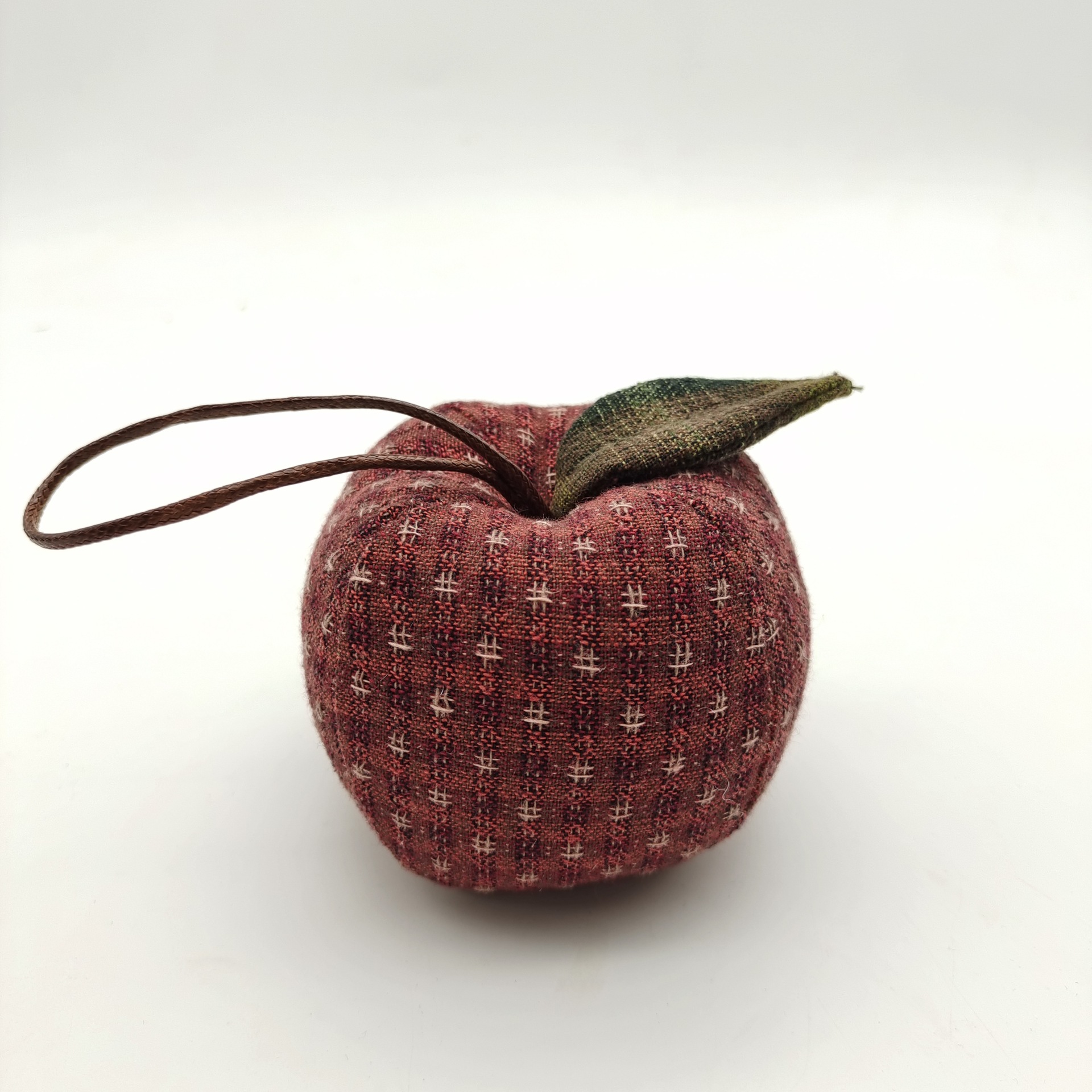 Patchwork hecho a mano DIY bordado material paquete Lu bordado novato caqui colgante niños regalo caqui bolsita