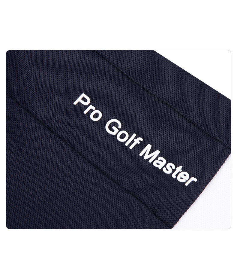 Áo polo golf tay ngắn trẻ em PGM thiết kế ghép màu — YF591-màu hồng, YF591-màu trắng, YF591-màu xanh nước biển chi tiết 19