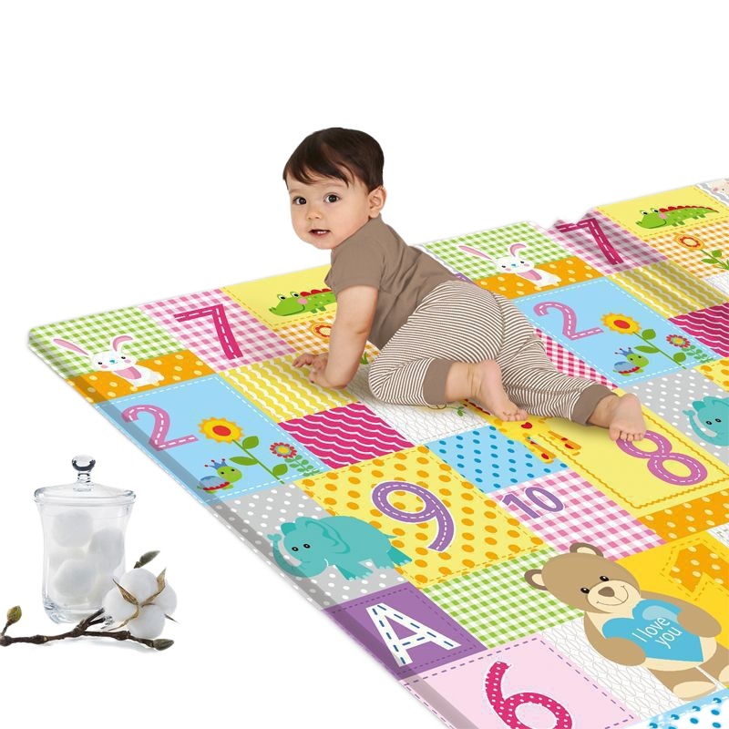 Baby Power Baby Climbing Mat Silk XPE Thickened Folding Drop-resistant Baby Game Mat Climbing Mat Soft Body Mat