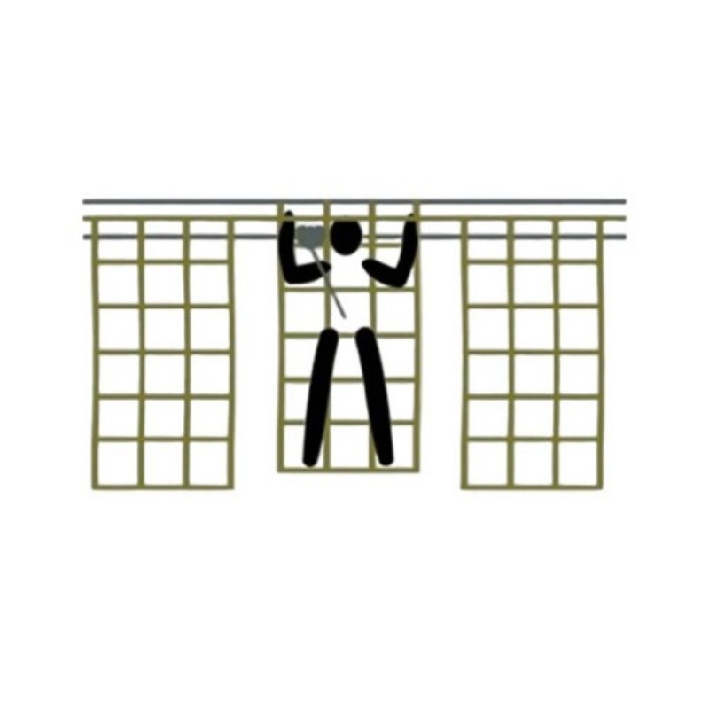 FI10-PI - Ø16mm 300 x 300mm 网格 聚丙烯网 冒险公园拓展攀爬