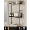 5001 dark gray wall hanging rack 2 layers