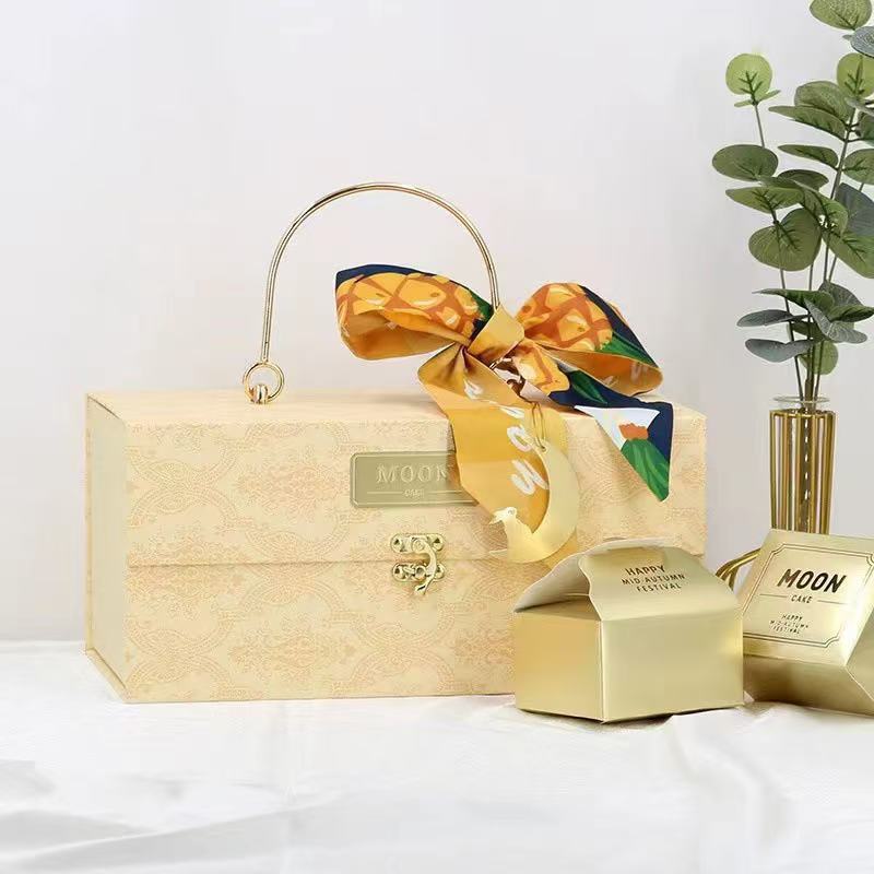 Подарочная коробка, серия шелковых шарфов-желтый шелковый шарф