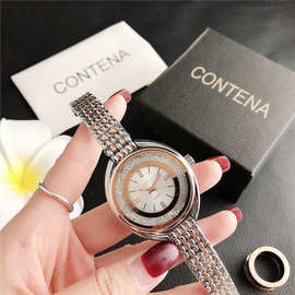CONTENA手表批发地摊female wristwatch珠宝手表抖音货源欧美手表