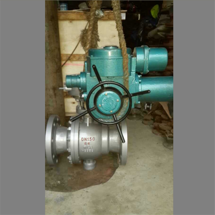 厂家批发 Q947F-25C 电动固定式球阀 法兰铸钢固定电动球阀 球阀