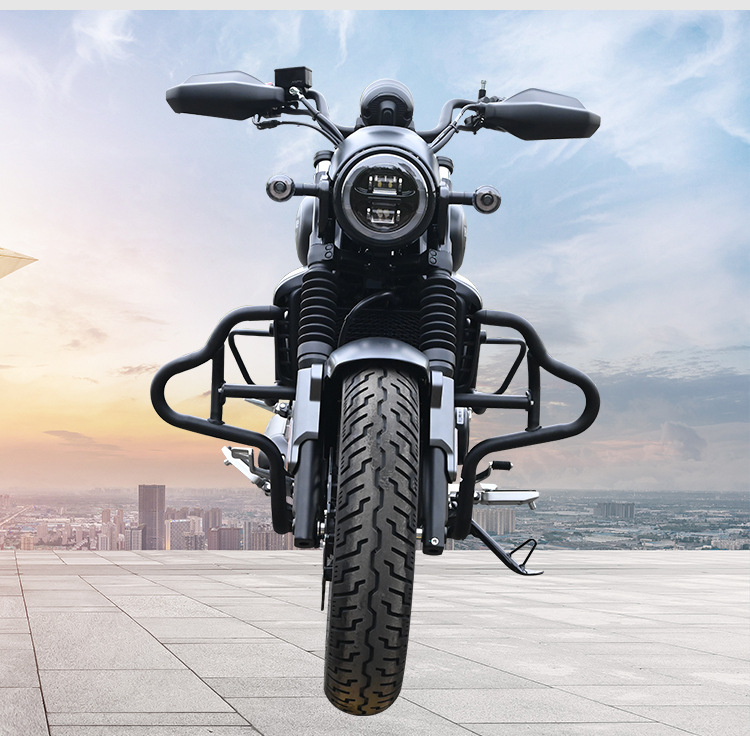 Suitable for Haojue Tr300 Guard Bar, Urban Travel Plus Anti-Fall Bumper, Foldable Backrest, Tail Rack, Side Bag Modification