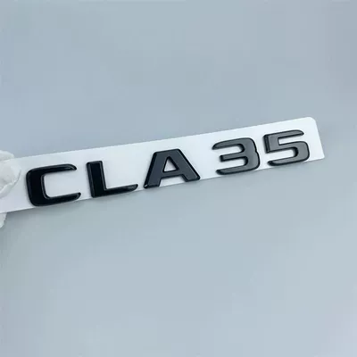 Mercedes-Benz CLA modified black tail: Car logo - standard-cla35glossy-black