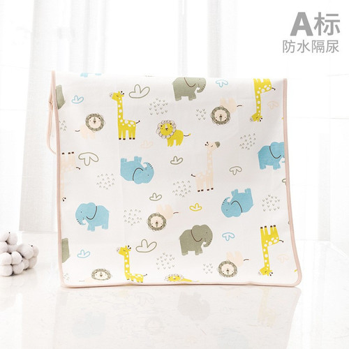 Baby diaper pad autumn and winter three-layer breathable waterproof washable pure cotton large baby diaper mattress aunt pad