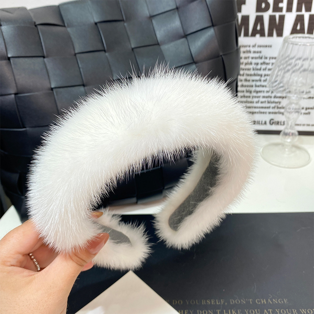 120g Weight Hair Band Hair Accessories Type 1 Piece Quantity Holiday Occasion Plush Material Solid Color Pattern Women's Gender Elegant Style Women's Elegant Solid Color Plush Hair Band 11