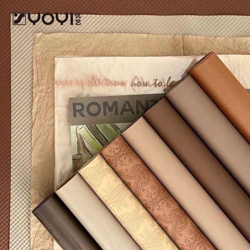 优艺 秋冬鲜花包装纸花束手揉纸diy材料花艺包装资材鲜花垒德株