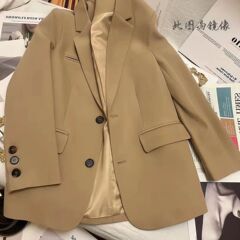 春秋季西服新款西装外套女时尚休闲女士高端设计感西装外套潮