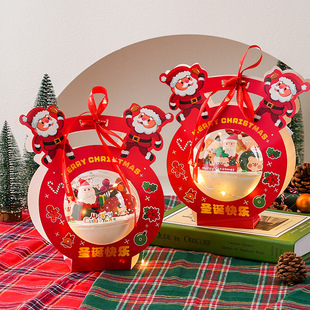 Christmas Theme Cartoon Suitcase Cake Packaging Box 4inch 5inch Internet Celebrity Apple Box Mousse Ball Packaging Box