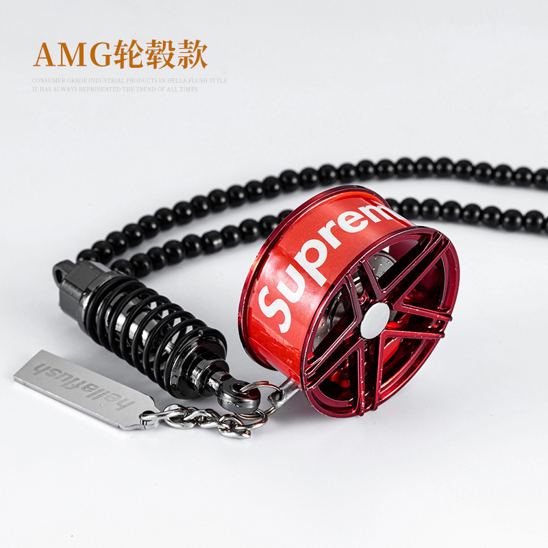 Original de la marca de moda cubo de la rueda del coche colgante del coche TE37BBSAMG modificado cubo de la rueda Del Coche Espejo Retrovisor adornos coche colgante