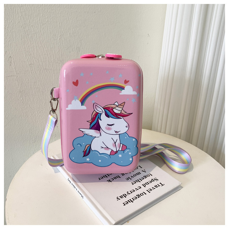 Creativo y simple 2025 nueva tendencia de moda bolso de cáscara de huevo para niños bolso de mensajero de hombro fresco y dulce para mujer de dibujos animados