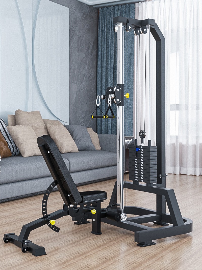 Yulong pórtico de medio lado comercial Gran pájaro volador unilateral equipo de entrenamiento de fuerza integral máquina de entrenamiento de abrazadera de pecho de doble brazo