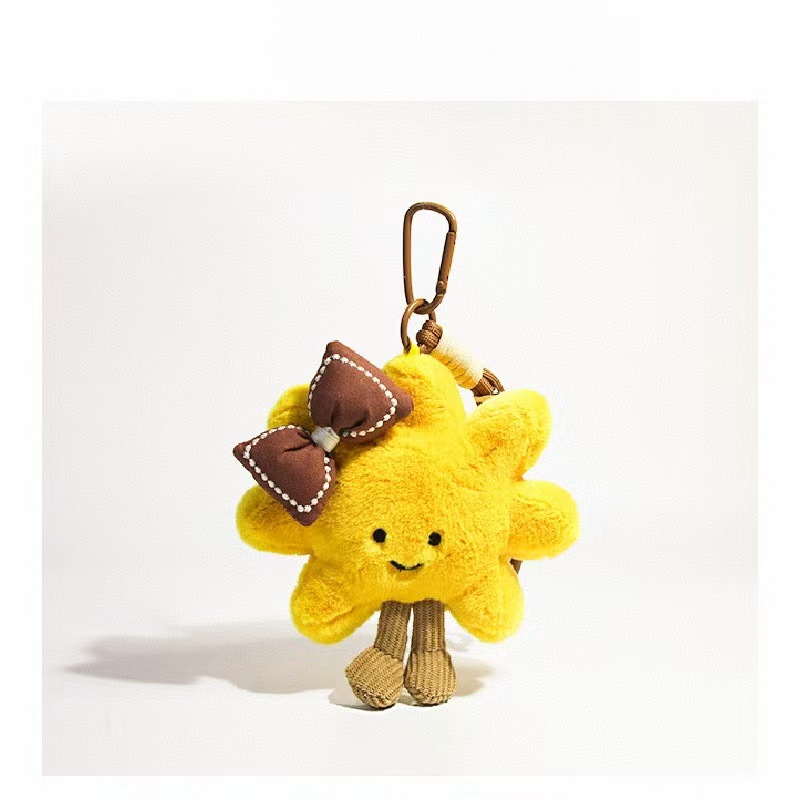 Коричневая подвеска с бантиком на солнечной энергии