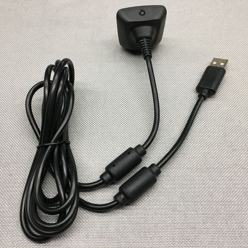 XBOX360 wireless wired handle USB charging cable XBOX360 game console peripheral wire black gray