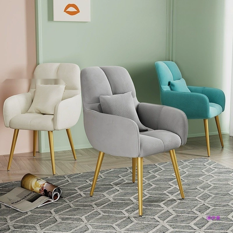 Стул для макияжа, легкий, роскошный, интернет-знаменитость, для девочек, спальня, туалетный столик, стул с лепестковой спинкой, домашний простой маникюр для клиентов