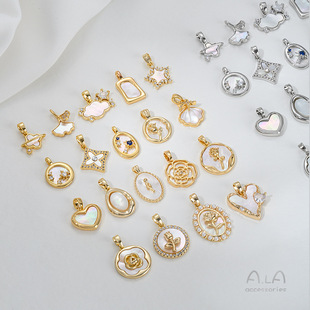 �ؐĸ14K����ɫ���~��õ�廨���ĵ���diy������Ʒ������l