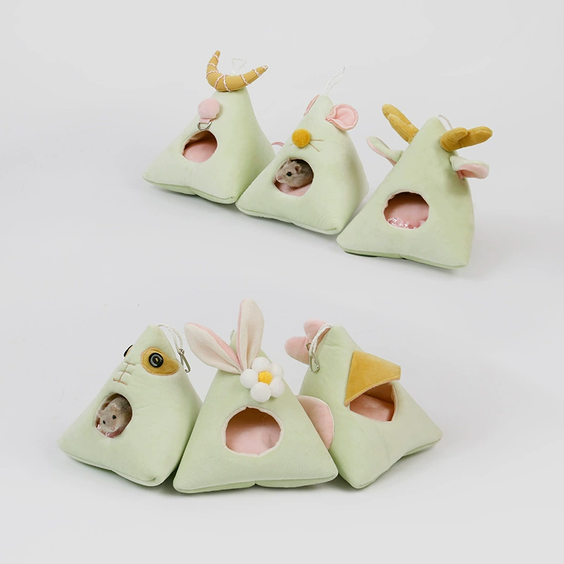 Симпатичный фестиваль лодок-драконов Zongzi Маленькое домашнее животное Зодиак Морские свиньи Зимние теплые четыре угла Хлопковое гнездо Клетка Гамак Гнездо Медовая сумка Стройка Маленькое домашнее животное