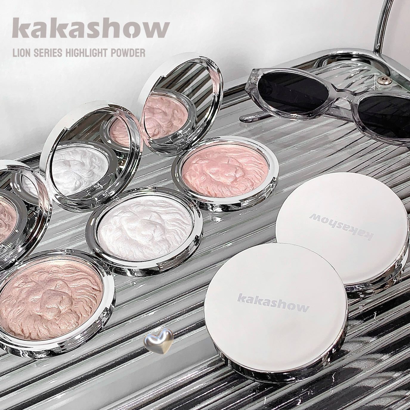 kakashow serie de leones polvo de alto brillo estereoscópico brillo perlado brillo suave pasta de alta brillo de puré de patata glutinosa