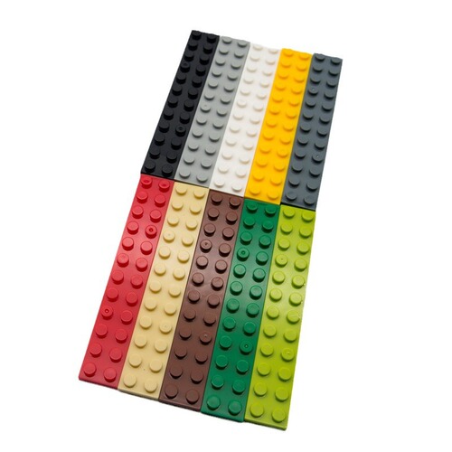 [50G minimum order] Cross-border MOC domestic building blocks are compatible with Lego 2445 small particle parts 2x12 basic board
