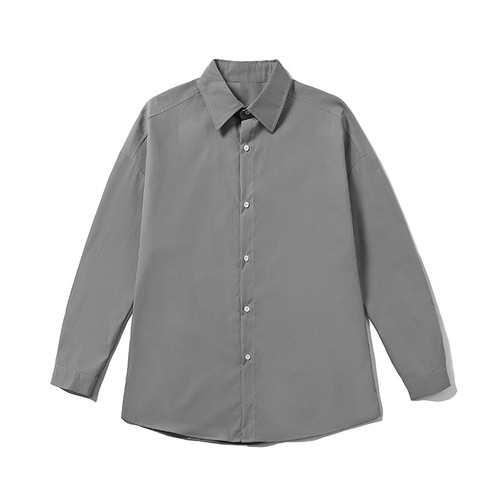 2024 Spring New Arrival Hong Kong Style Indoor Large Size Cool Collar Long Sleeve Shirt M-5X HC21342-P25