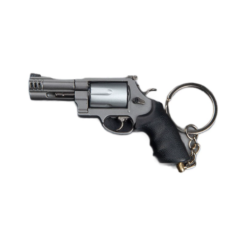 Маленький металлический revolver (пистолет-игрушка), брелок