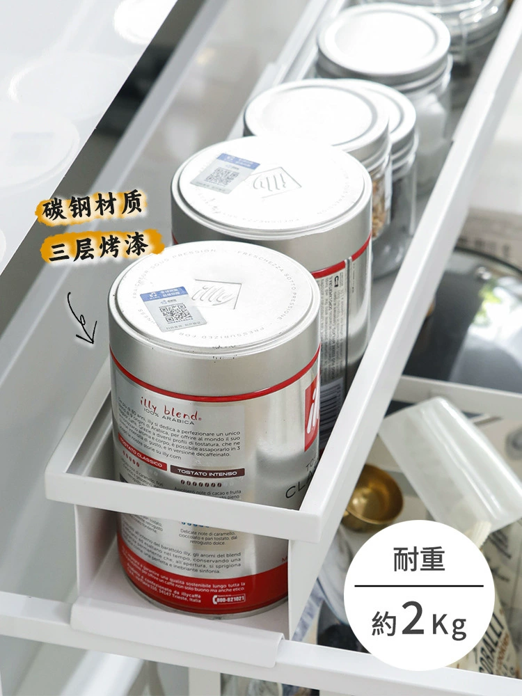 06ym Kitchen Cabinet Inner drawer Sub -frame Extraction Pumping Deep drawer upper and lower partitioned partition tableware storage