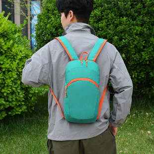 Outdoor Backpack Men's and Women's Solid Color Water-repellent Hiking Mountaineering Bag Lightweight Travel Backpack Printed Advertising Logo