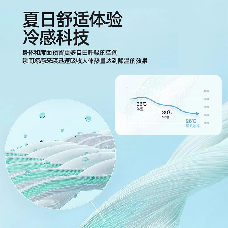 2025新型冷感氷豆凉席氷糸席シーツ洗濯機洗濯夏エアコン軟席三点セット|undefined