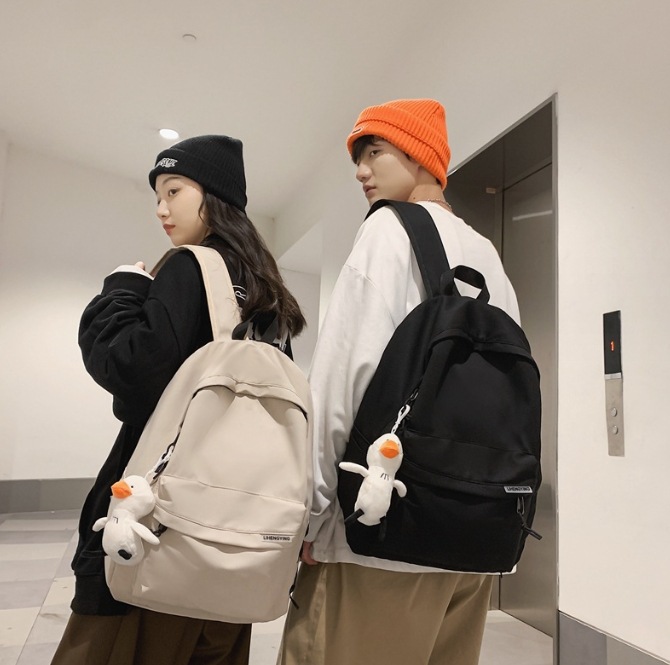 Mochila para hombres Mochila de viaje de gran capacidad simple para mujeres Ocio japonés estudiante de secundaria estudiante de secundaria estudiante universitario mochila escolar para hombres
