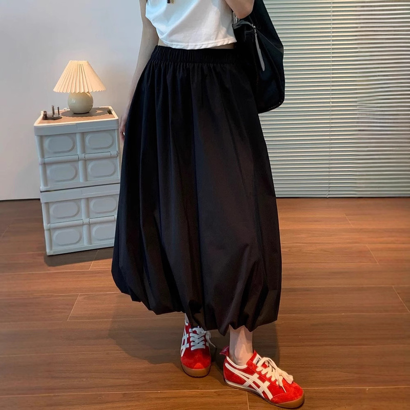 Flower Bud Skirt Women's Spring and Summer 2025 New High-Waisted Mid-Length Cloud Skirt Thin Fluffy Lantern Skirt Flower Bud Skirt Women's Spring and Summer 2025 New High-Waisted Mid-Length Cloud Skirt Thin Fluffy Lantern Skirt