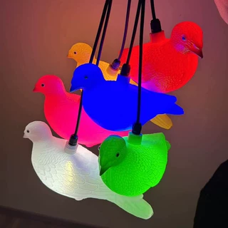 鸽子led灯七彩灯闪灯串灯满天星户外防雨鸽子鸟春节装饰挂树灯