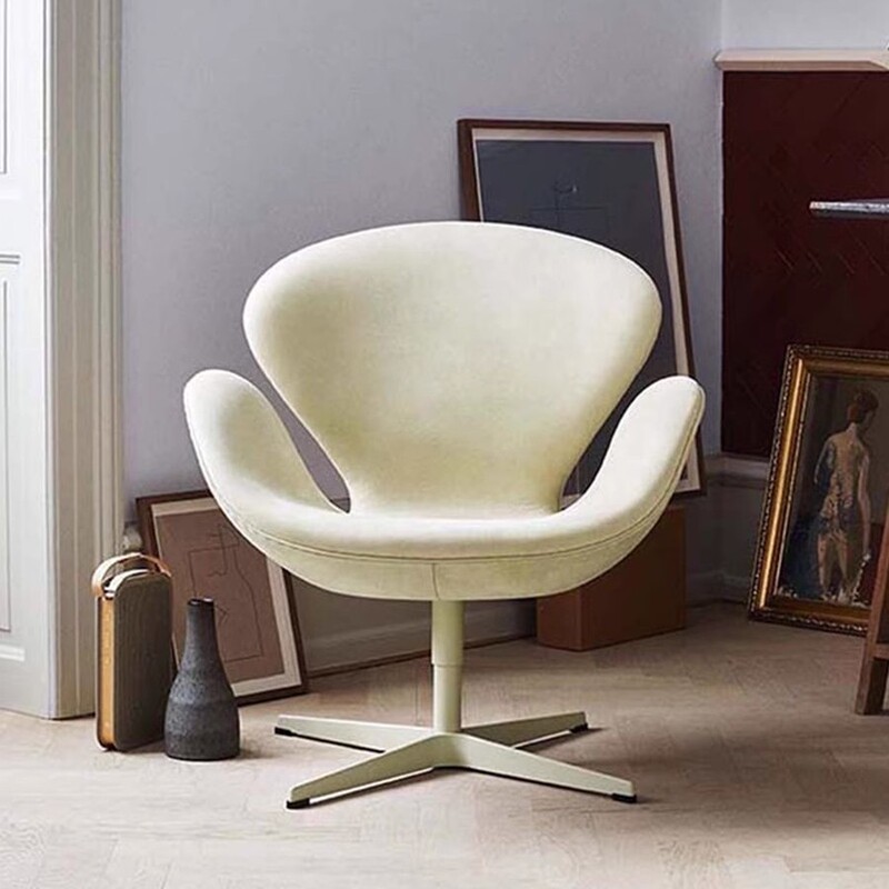 Nordic Designer Creative Light Luxury Single Sofa Chair Velvet Fabric Reception Beauty Salon Reception Hotel Negotiation Chair