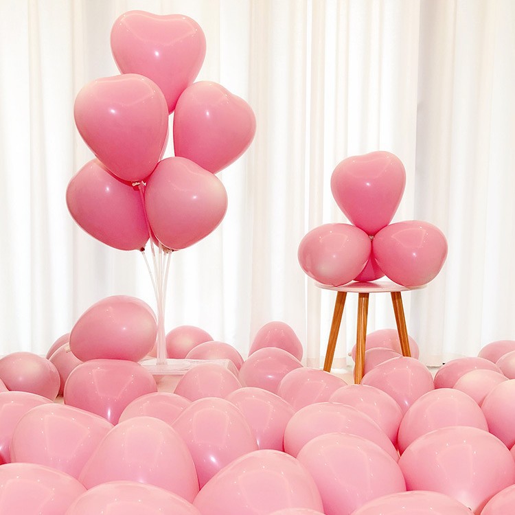 Globos de látex en forma de corazón de 10 pulgadas para decoración de bodas, creación de escenarios, bodas, globos de cumpleaños image 11