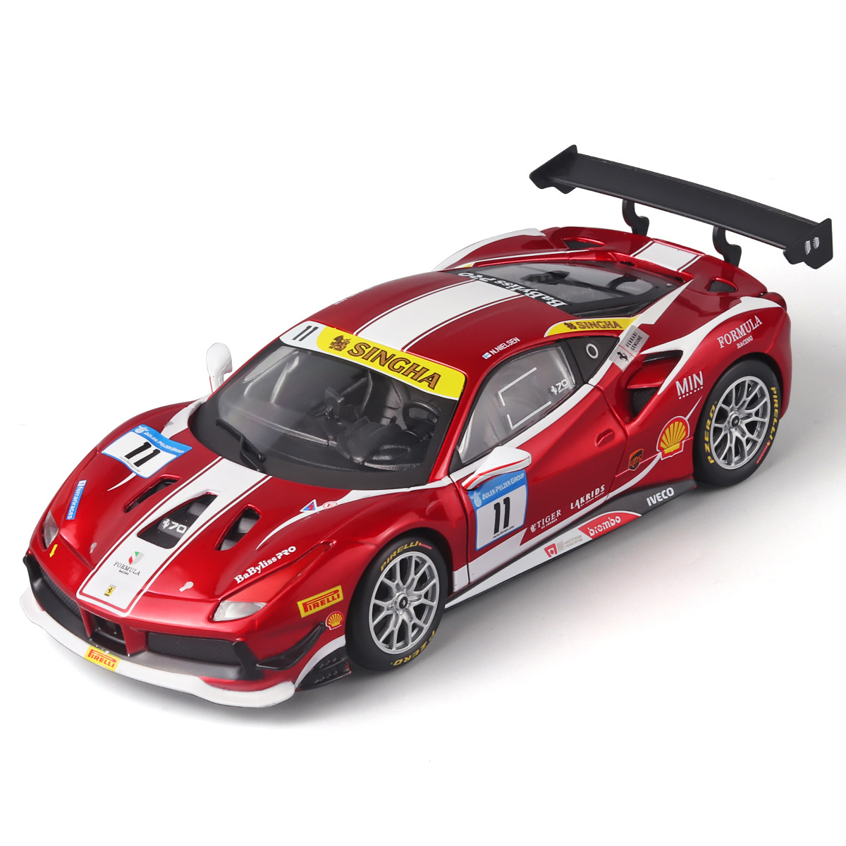 Genuine 1:24 488 Alloy Car Model Sports Car Collection Ornaments Fashion Y Douyin