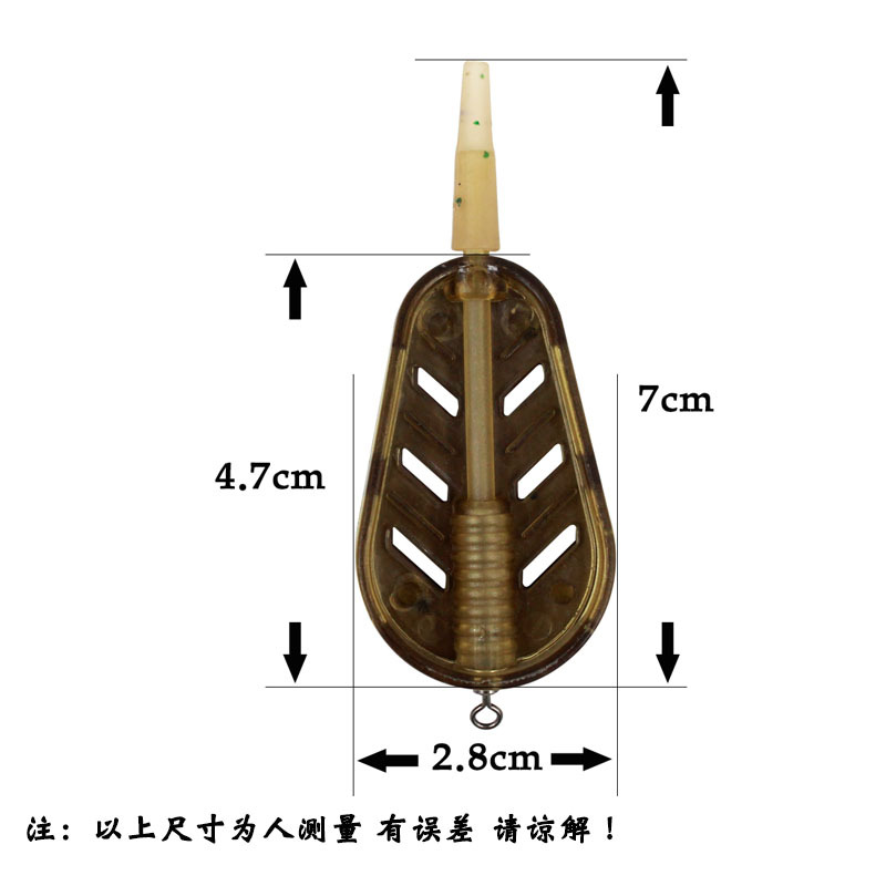 Kuonuo-feidku de estilo europeo serie de pesca cebo titular de plomo colgante gancho de explosión de aleación de zinc cebo titular de HX-007 con cebo