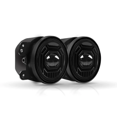Suitable for Jeep Wrangler Jk/Jl Modification 4inch New Dual-Color White and Yellow Led Lens Fog Light Accessories (Motosiklet ləvazimatları və aksesuarları) - jk4-inch-light-war-monochrome-white-fog-lamp