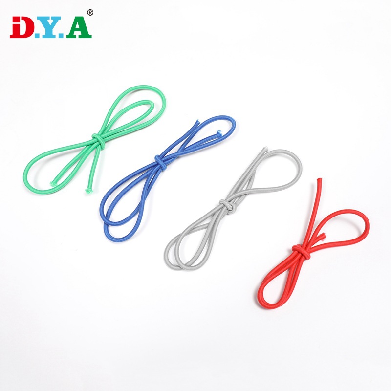 彩色圆绳松紧带厂家直供3mm乳胶丝饰品弹力装饰绳礼盒绑带固定绳