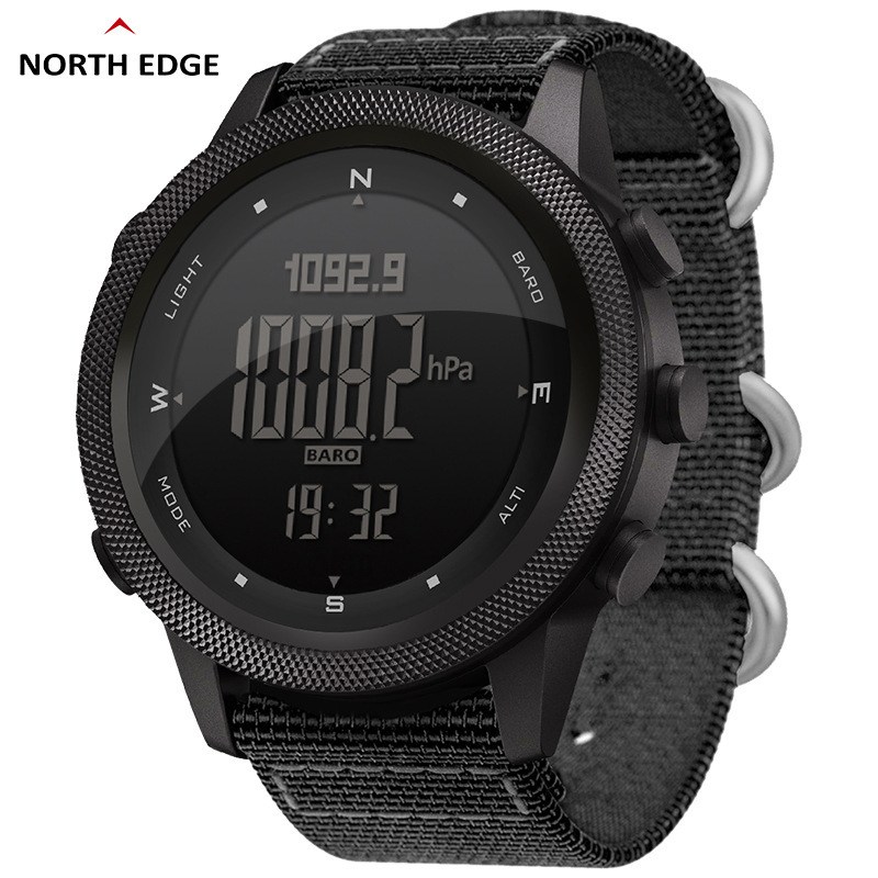 Men's Outdoor Electronic Watch Height Stopwatch Metronome Air Pressure Temperature Compass Multi-Functional Waterproof Sports Watch
